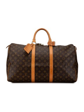 Louis Vuitton Brown Monogram Keepall 50
