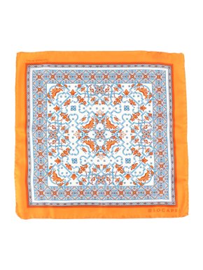 Socapri Orange Silk Scarf