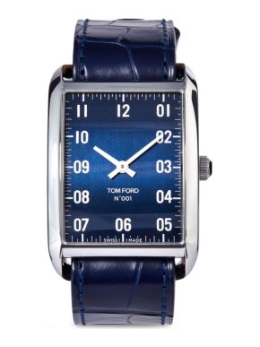 Tom Ford Dark Blue Stainless Steel No.001 Watch 30mm
