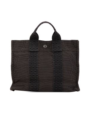 Hermes Charcoal Herline PM Tote Bag