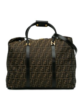 Fendi Brown Zucca Canvas Travel Bag
