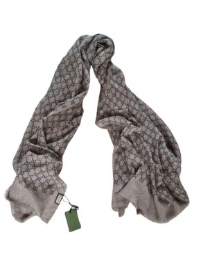 Gucci  Beige GG St Damier scarf/stole