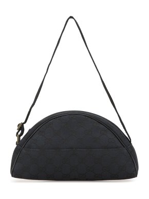 Gucci Black GG Canvas Shoulder Bag