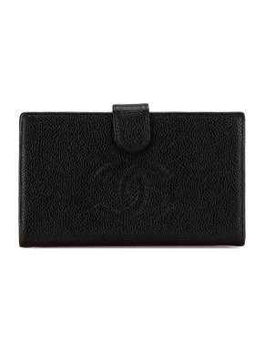 Chanel Caviar Leather CC Long Wallet