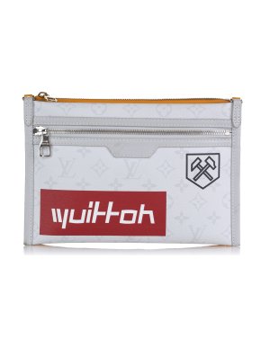 Louis Vuitton Grey Monogram Antartica Double Flat Messenger