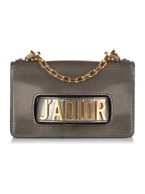 Dior Grey JaDior Mini Chain Flap Bag