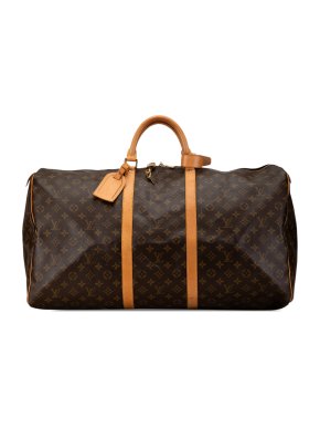 Louis Vuitton Coated Canvas Monogram Keepall 60
