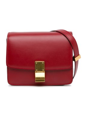 Celine Red Small Classic Box Bag