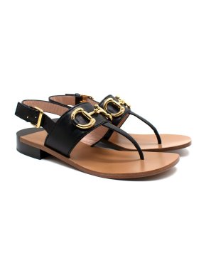 Gucci Black Horsebit Sandals