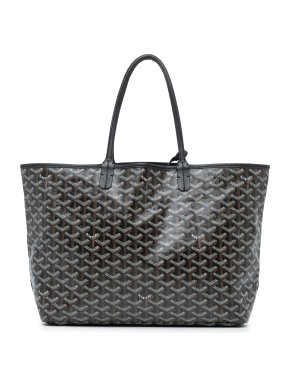 Goyard Black Goyardine Saint Louis PM Tote Bag