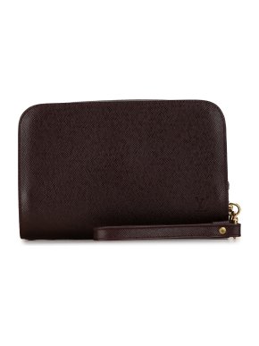 Louis Vuitton Brown Taiga Baikal Clutch 1