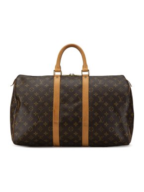 Louis Vuitton Brown Monogram Keepall 45