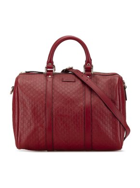 Gucci Red Medium Microguccissima Travel Bag 1