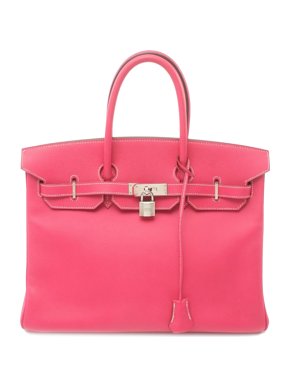 Hermes Rose Tyrien Epsom Birkin Retourne 35 with Palladium Hardware 1