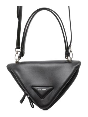 Prada Black Padded Nappa Triangle Crossbody Bag 1