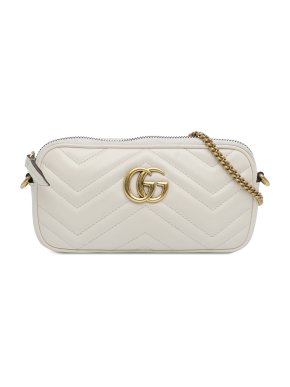 Gucci Cream Mini GG Marmont Matelasse Camera Crossbody Bag 1