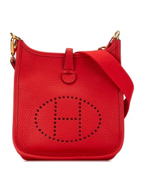 Hermes Red Clemence Evelyne TPM 1