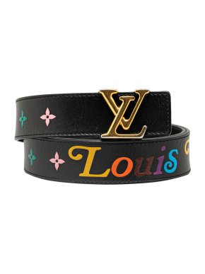 Louis Vuitton Black Monogram New Wave Belt 1