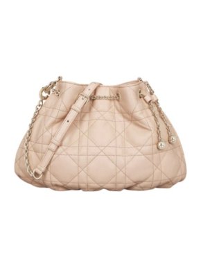 Dior Beige Small Lambskin Macrocannage Ammi Bucket Bag 1