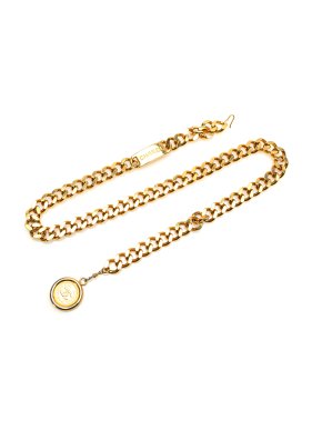 Chanel Vintage Gold Plated Medallion Chain Belt 1
