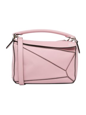 Loewe Pink Small Puzzle Bag 1