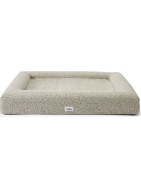 Teddy London Grey Large Bouclé Dog Bed