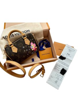 Louis Vuitton Monogrammed Coated Canvas Nano Speedy 1