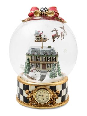 MacKenzie-Childs Christmas Magic Globe Clock