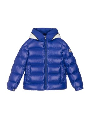Moncler Kids Blue Puffer Coat