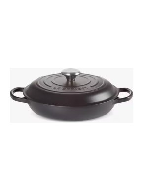Le Creuset Matte Black Enamelled Cast Iron Casserole Dish, 30cm