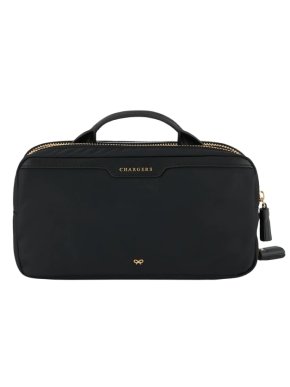 Anya Hindmarch Black Office Pouch