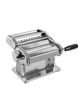 Marcato Multipast Atlas 150 Pasta Machine with Multi Pasta Accessories Gift Set in Silver Chrome