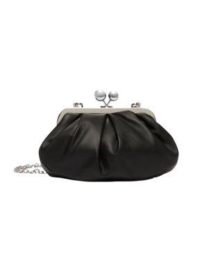 MaxMara Black Small Nappa Leather Pasticcino Bag