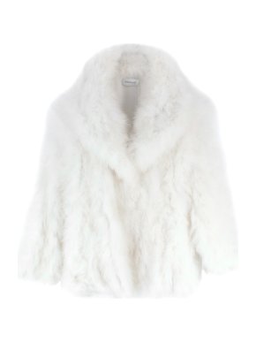 16Arlington White Feather Circle Coat