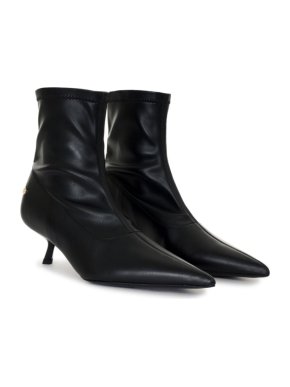 Anine Bing Black leather 'Hilda' 50mm Ankle Boots