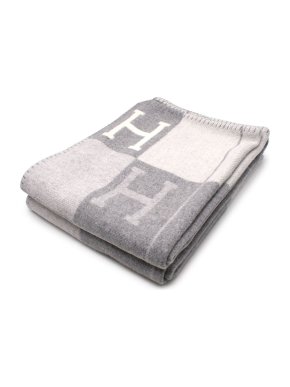 Hermes Grey Avalon III Throw Blanket