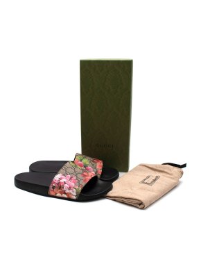 Gucci GG Blooms Supreme Floral Sliders