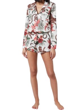 Desmond & Dempsey Soleia Jungle Print Short Pyjama Set