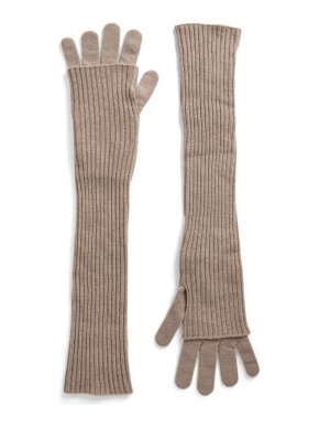 Fabiana Filippi Merino Wool-Cashmere Extra Long Gloves