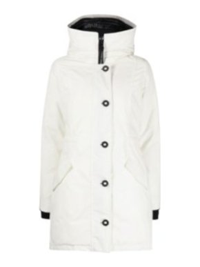 Canada Goose White Rossclair Parka
