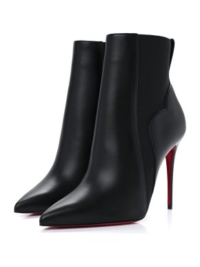 Christian Louboutin Black Leather Chick Chelse Boot