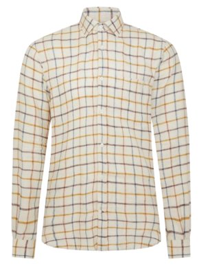 Purdey  Linen Flannel Tattersall Sporting Shirt