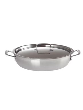 Le Creuset 3-Ply Stainless Steel Shallow Casserole & Lid, 30cm