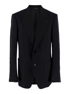 Tom Ford Black Tailored Shelton Single Breasted Blazer