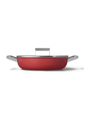 Smeg Matte Red Skillet