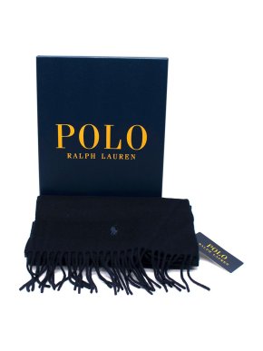 Polo Ralph Lauren Unisex Navy Cashmere Scarf