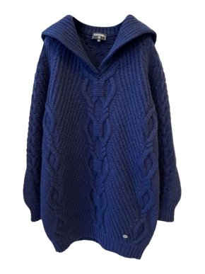 Chanel Navy Argyle Knit Cashmere Blend Jumper