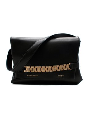 Victoria Beckham Black Chain Pouch Shoulder Bag