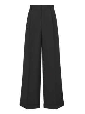 Dior Black and Wool Flared Trousers