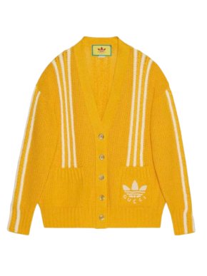 Gucci x Adidas Yellow Knit Cardigan 1